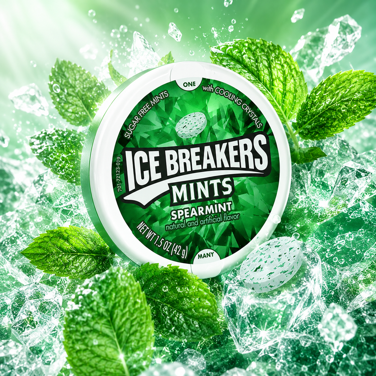 Ice Breakers Spearmint Mints 1.5-oz Pucks