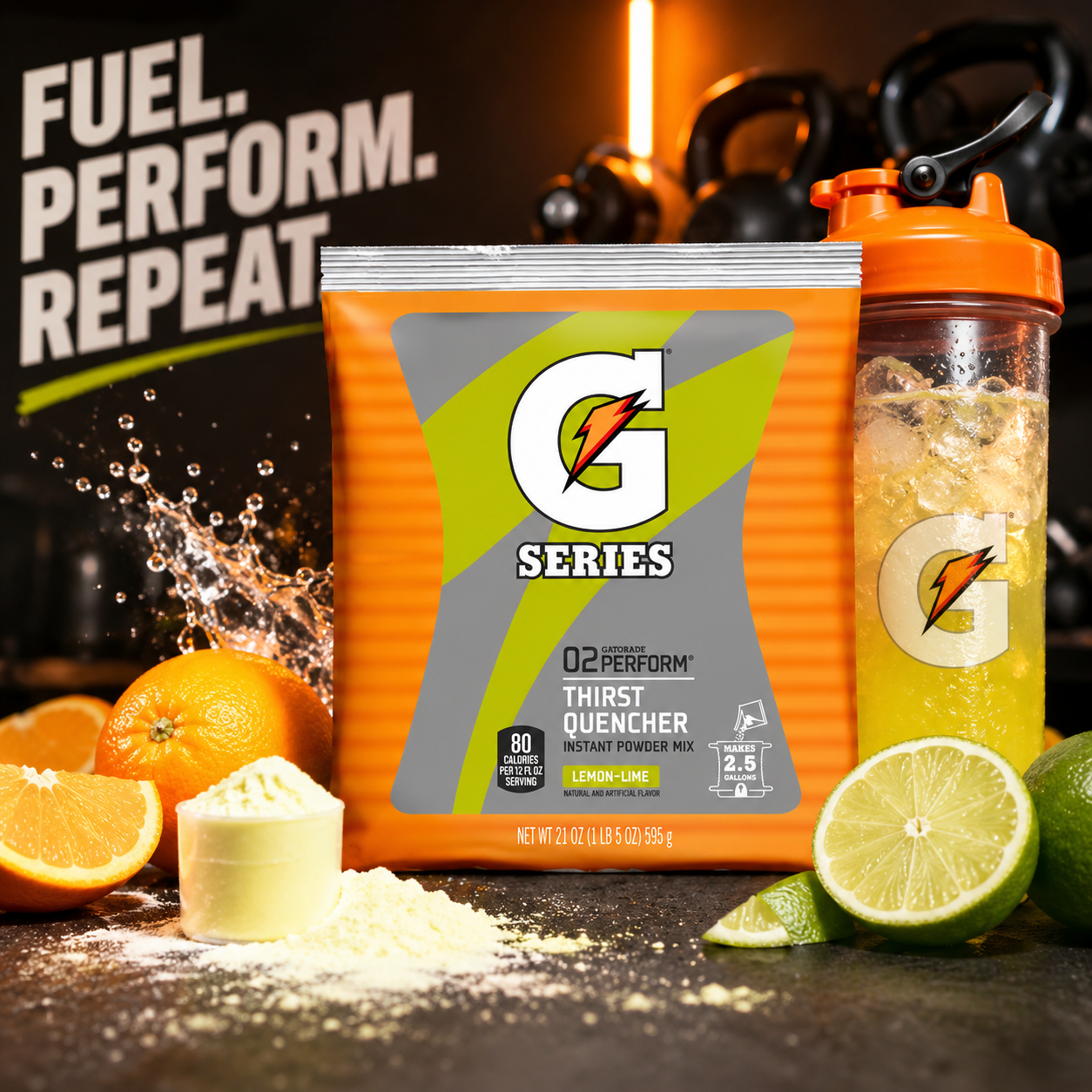 Gatorade Lemon-lime Powder Pouch Flavored Drink Concentrate 21 oz