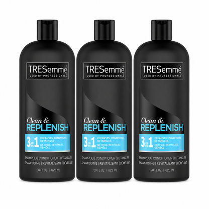 TRESemme Clean & Replenish 3-in-1 Shampoo Conditioner & Detangler 28 fl oz