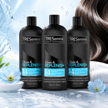 TRESemme Clean & Replenish 3-in-1 Shampoo Conditioner & Detangler 28 fl oz
