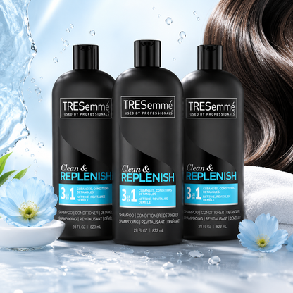 TRESemme Clean & Replenish 3-in-1 Shampoo Conditioner & Detangler 28 fl oz