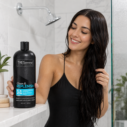 TRESemme Clean & Replenish 3-in-1 Shampoo Conditioner & Detangler 28 fl oz