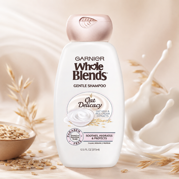 Garnier Whole Blends Gentle Shampoo Oat Delicacy For Sensitive Scalp 12.5 fl. oz. Garnier
