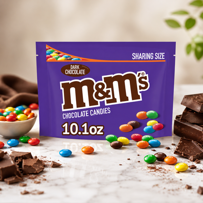 M&M's Dark Chocolate Candy Sharing Size Bag 10.1 oz