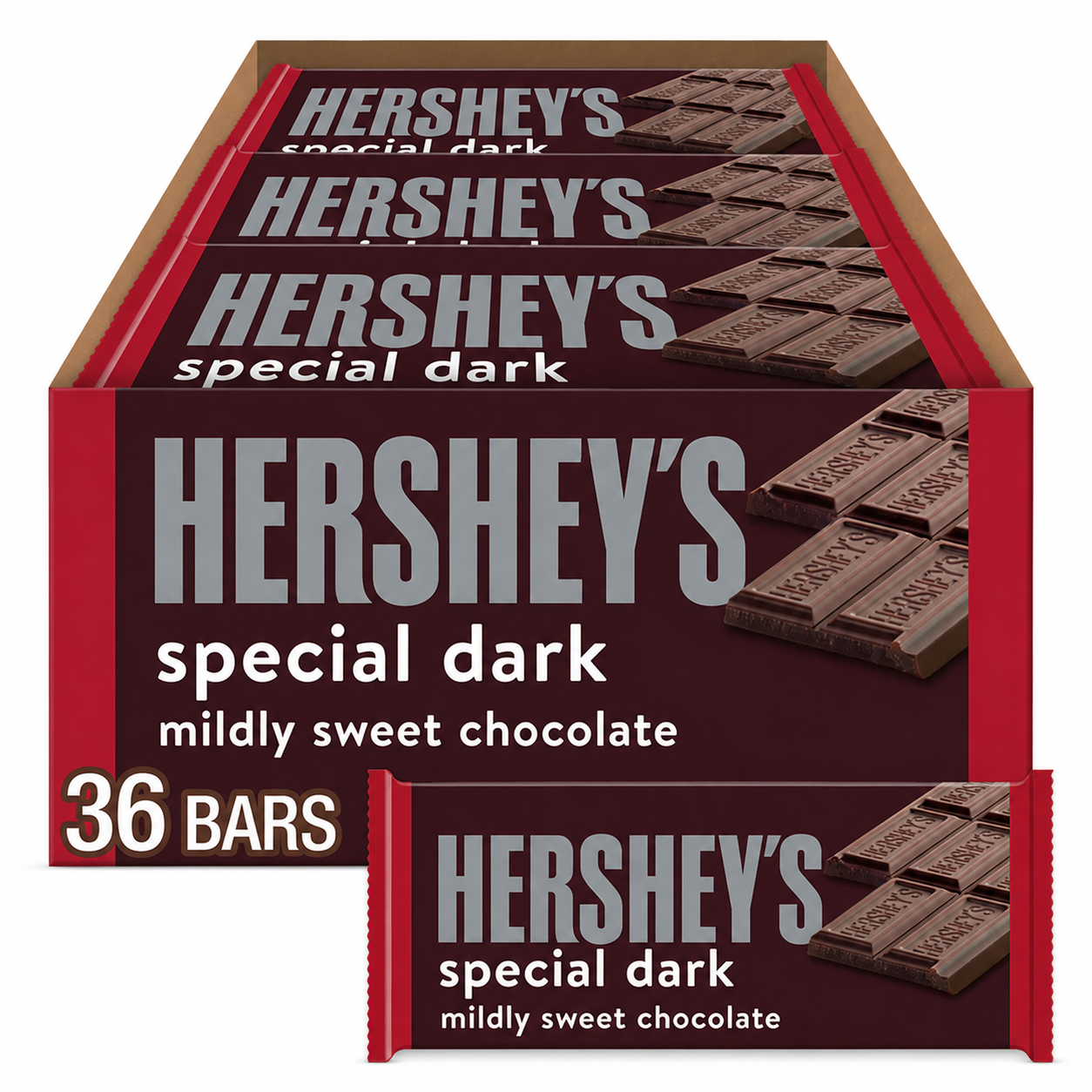 HERSHEY'S SPECIAL DARK Mildly Sweet Chocolate Candy Bars 1.45 oz