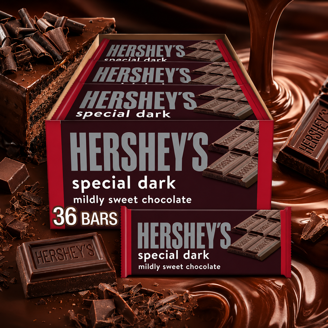 HERSHEY'S SPECIAL DARK Mildly Sweet Chocolate Candy Bars 1.45 oz