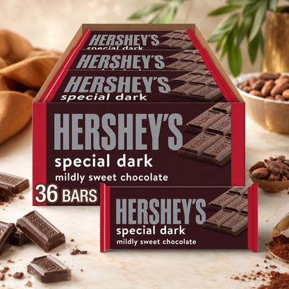 HERSHEY'S SPECIAL DARK Mildly Sweet Chocolate Candy Bars 1.45 oz