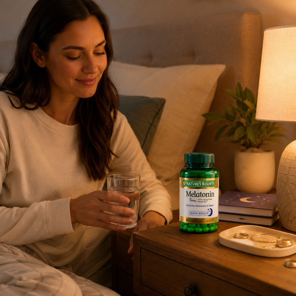 Nature's Bounty Melatonin Dietary Supplement Sleep Aid 90 ct Promotes Relaxation and Sleep Health 100% Drug Free 0.00 oz