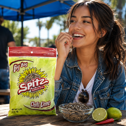 Spitz Sunflower Seeds Chili Lime Flavored Bag 6 oz
