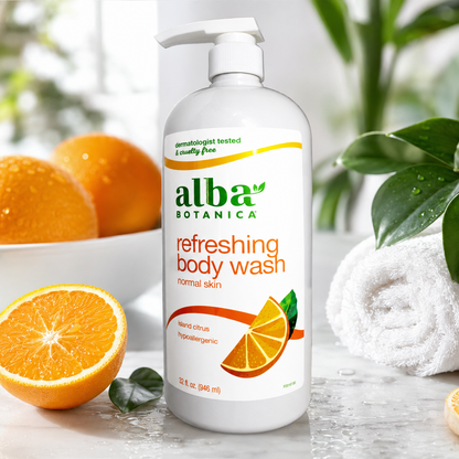 Alba Botanica Very Emollient Bath & Shower Gel Island Citrus Gel 32 fl oz