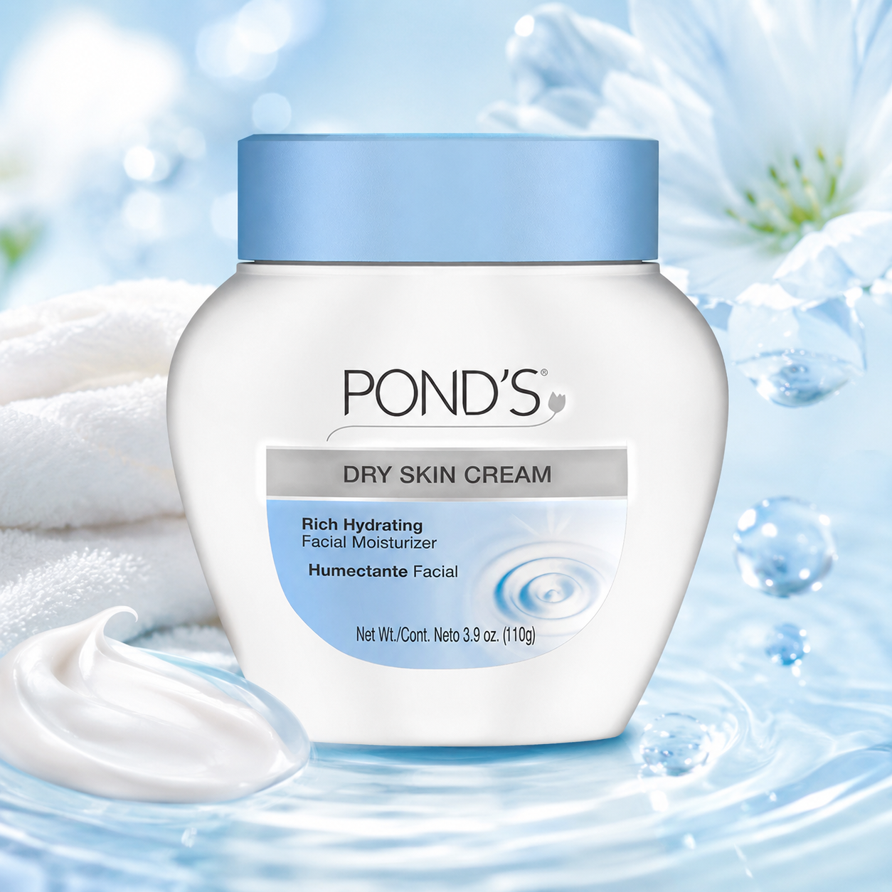 POND'S Dry Skin Cream Rich Hydrating Facial Moisturizer 3.9 oz