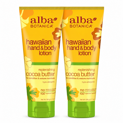 Alba Botanica Hawaiian Cocoa Butter Hand & Body Lotion 7 oz
