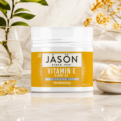 JASON Revitalizing Vitamin E 5000 IU Moisturizing CrÃƒÂ©me Container Organic 4 oz