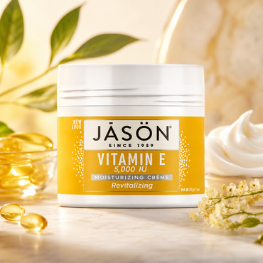 JASON Revitalizing Vitamin E 5000 IU Moisturizing CrÃƒÂ©me Container Organic 4 oz