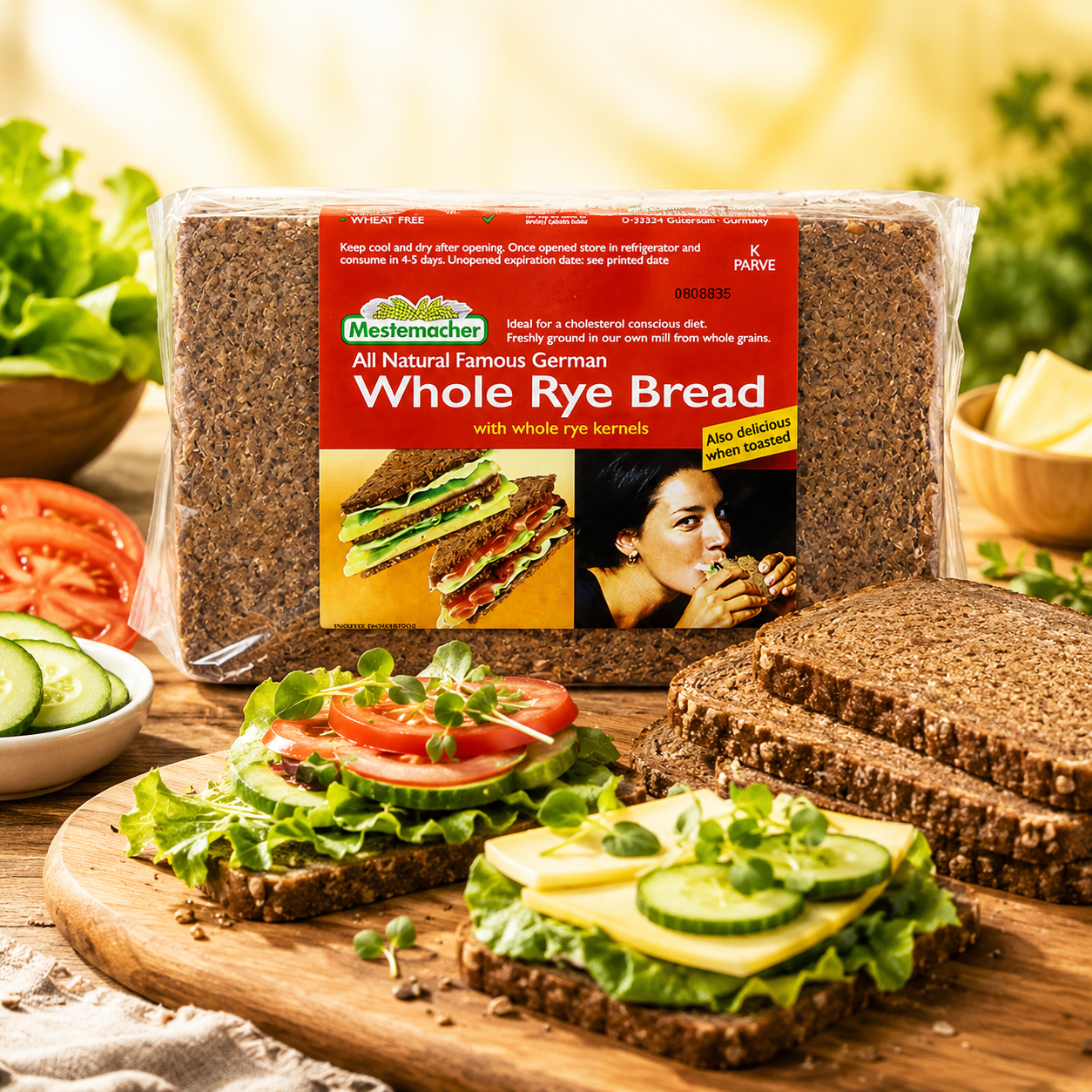Mestemacher Whole Rye Bread 17.6 oz