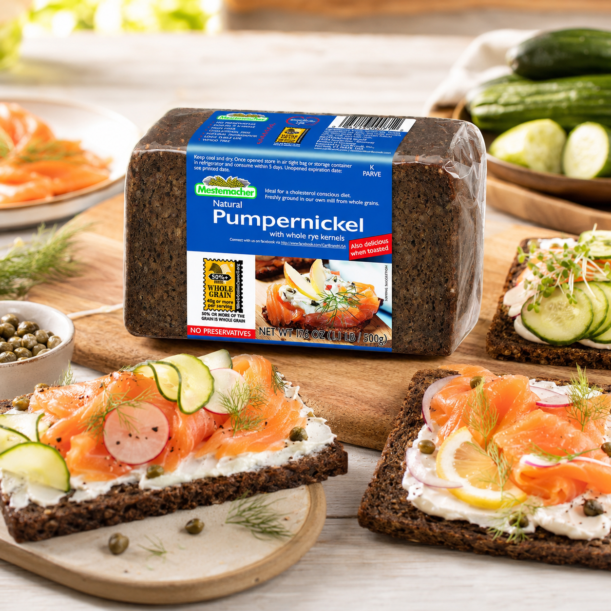 Mestemacher Pumpernickel Bread 17.6 oz