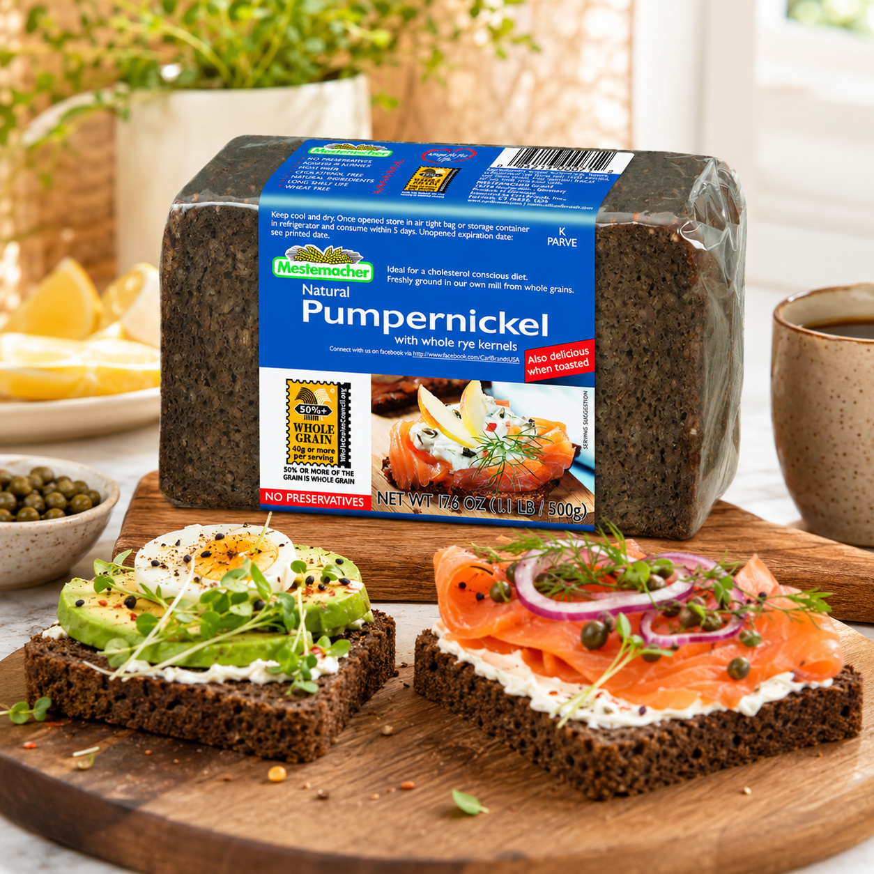Mestemacher Pumpernickel Bread 17.6 oz