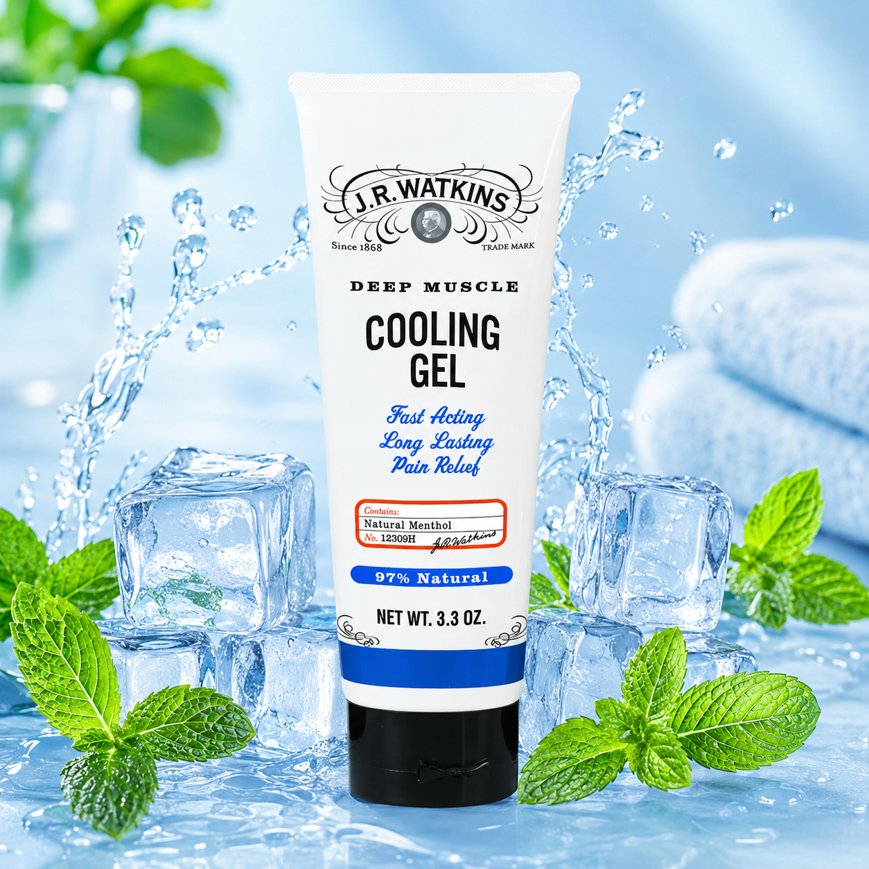 J.R. Watkins Deep Muscle Cooling Gel 3.3 oz