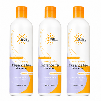 Earth Science Fragrance Free Shampoo 12-oz Bottles