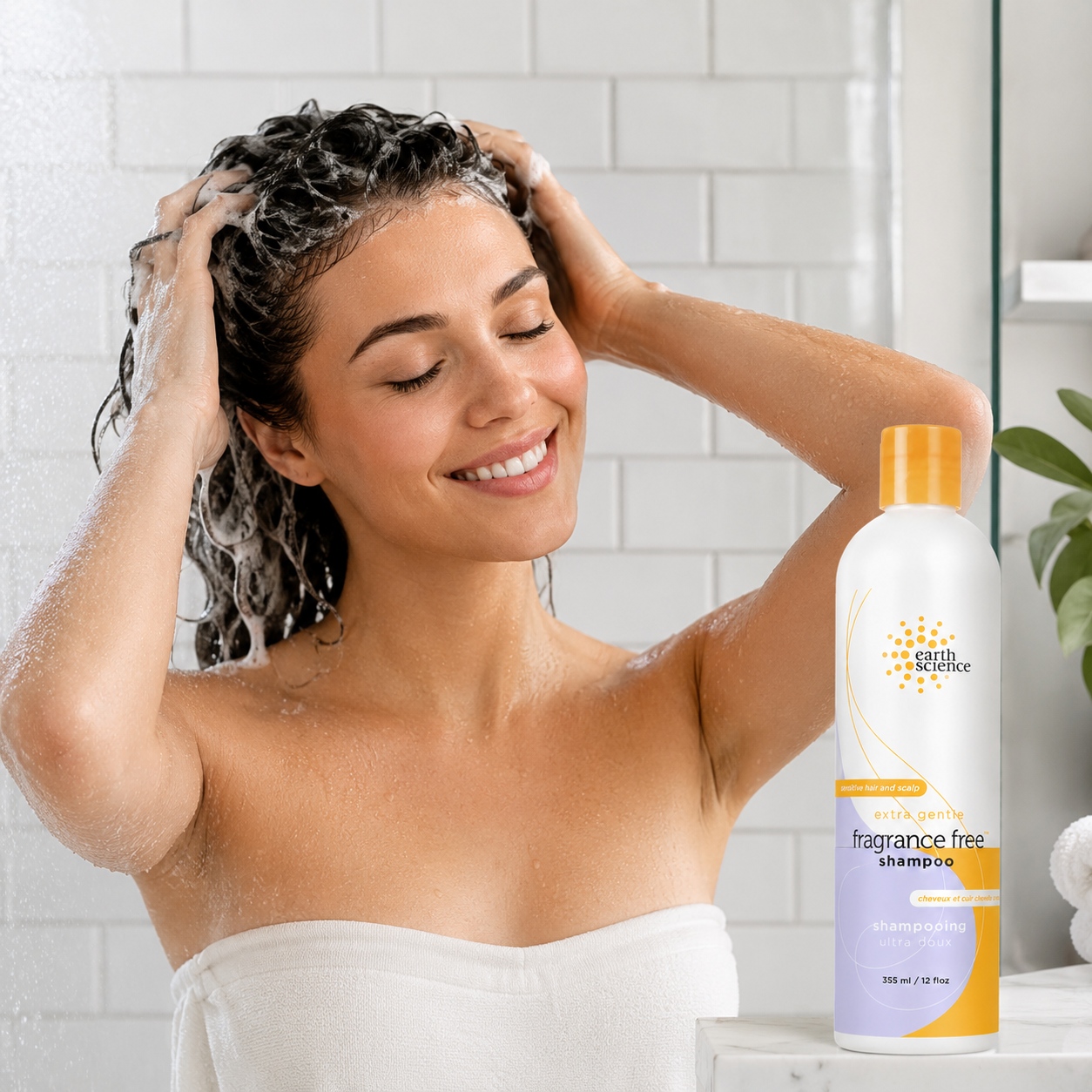 Earth Science Fragrance Free Shampoo 12-oz Bottles