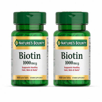 Nature's Bounty Biotin 1000 mcg Vitamin Supplement Tablets 100 ct