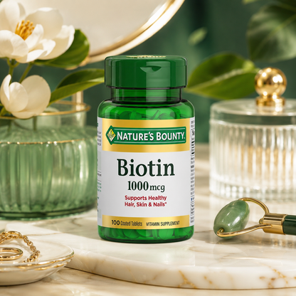 Nature's Bounty Biotin 1000 mcg Vitamin Supplement Tablets 100 ct