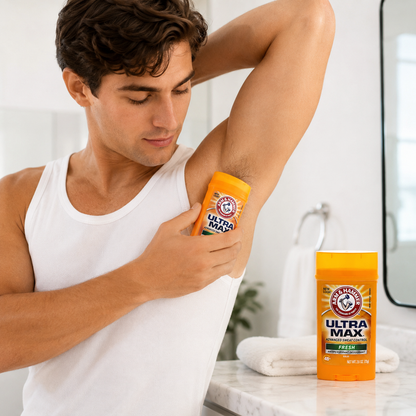 Arm & Hammer Ultra Max Invisible Solid Antiperspirant Deodorant Fresh 2.6 oz