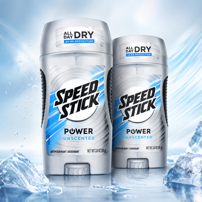 Speed Stick Power Anti-Perspirant Deodorant Unscented 3 oz