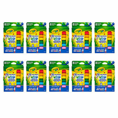 Crayola Pip Squeaks Washable Markers Mini Markers in Classic Colors 8 Markers