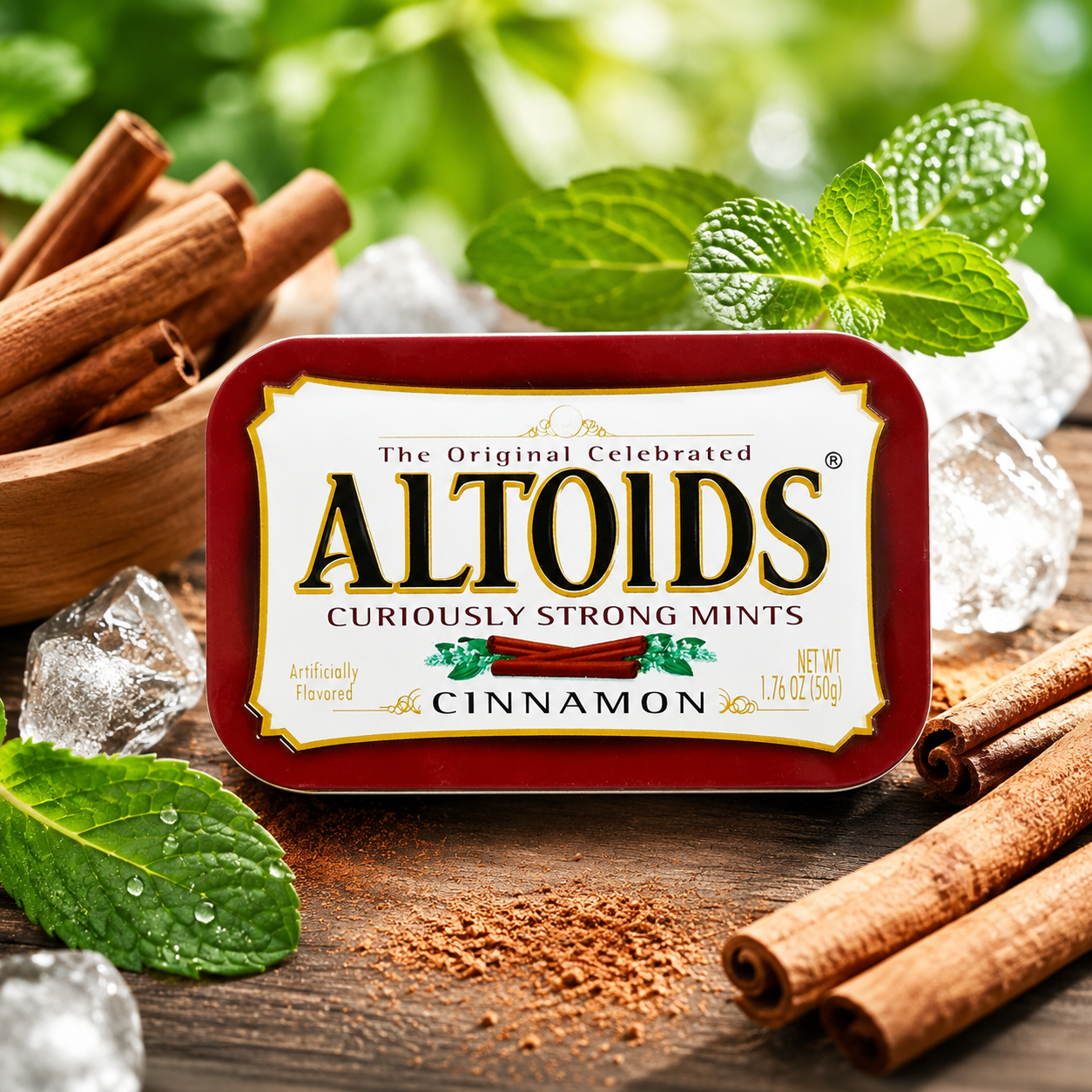 Altoids Curiously Strong Mints Cinnamon Per Tin 6 Tin 1.76oz