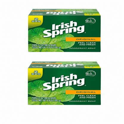 Irish Spring Bar Soap Bar Original 4 Bars 3.2 Oz