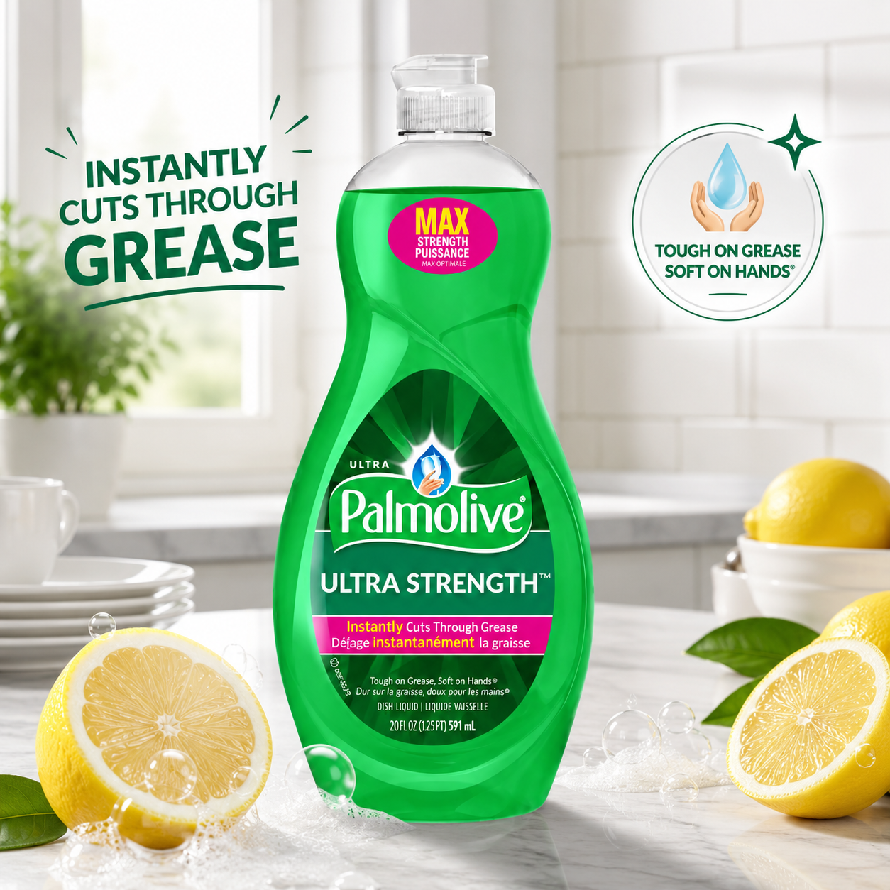 Palmolive Ultra Strength Dishwashing Liquid Original Scent 20 Fl Oz