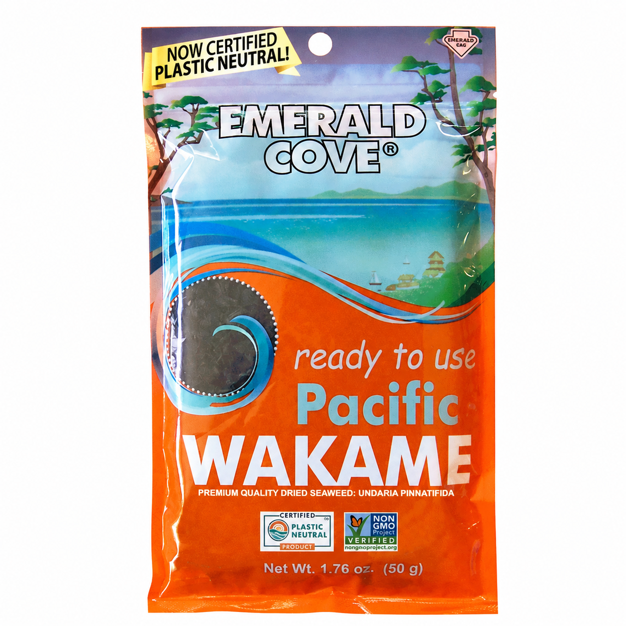 Emerald Cove Ready to Use Pacific Wakame Premium Dried Seaweed 1.76 oz