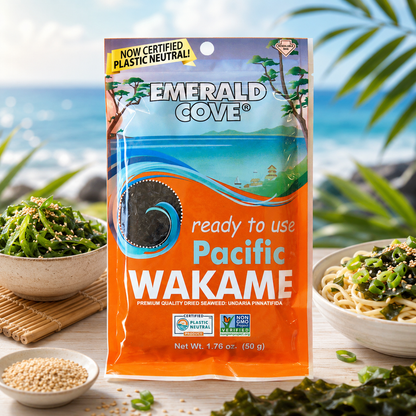 Emerald Cove Ready to Use Pacific Wakame Premium Dried Seaweed 1.76 oz