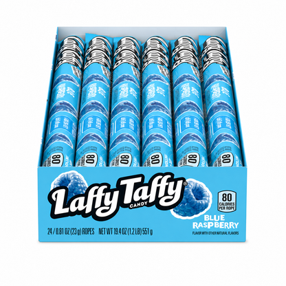 Laffy Taffy Blue Raspberry Raspberry Rope Blue Raspberry 3/99C 24 Count 0.81 ounces