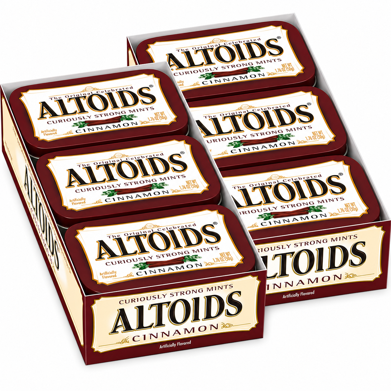 Altoids Classic Cinnamon Hard Candy Breath Mints Bulk Tin 1.76 oz