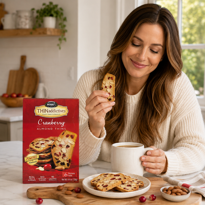 Nonni's Cranberry Almond Almond Thin Addictives Cranberry Almond Thins 4.4 Ounce