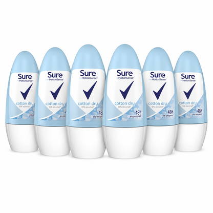 Sure Cotton Fresh Fresh Cotton Fresh Roll on Deodorant 6pk x 50ml