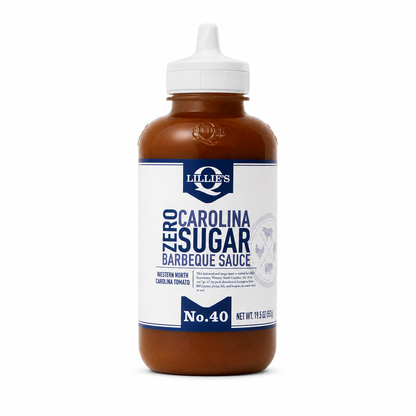 Lillie's Q Zero Sugar Carolina BBQ Sauce Gourmet Vinegar Barbeque 13.6 oz
