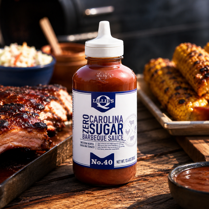 Lillie's Q Zero Sugar Carolina BBQ Sauce Gourmet Vinegar Barbeque 13.6 oz