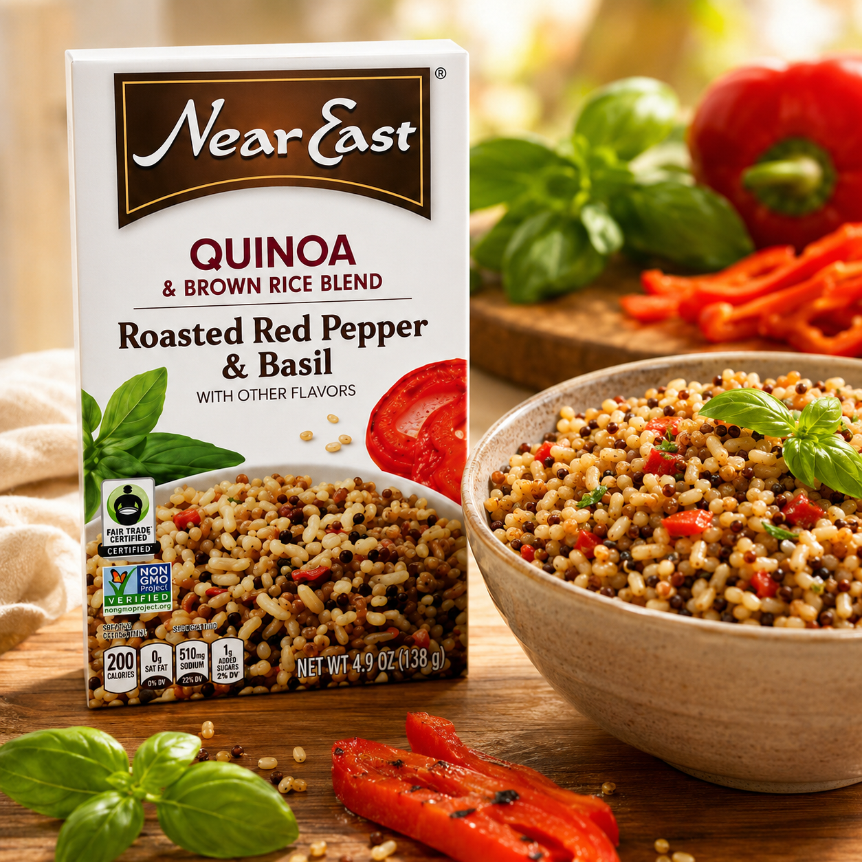 Near East Roasted Pepper and Basil Quinoa Blend 4.9 ounces