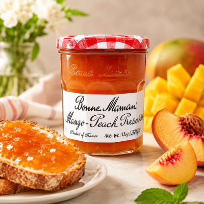 Bonne Maman Mango Peach Peach Preserves Mango Peach 13 Ounce