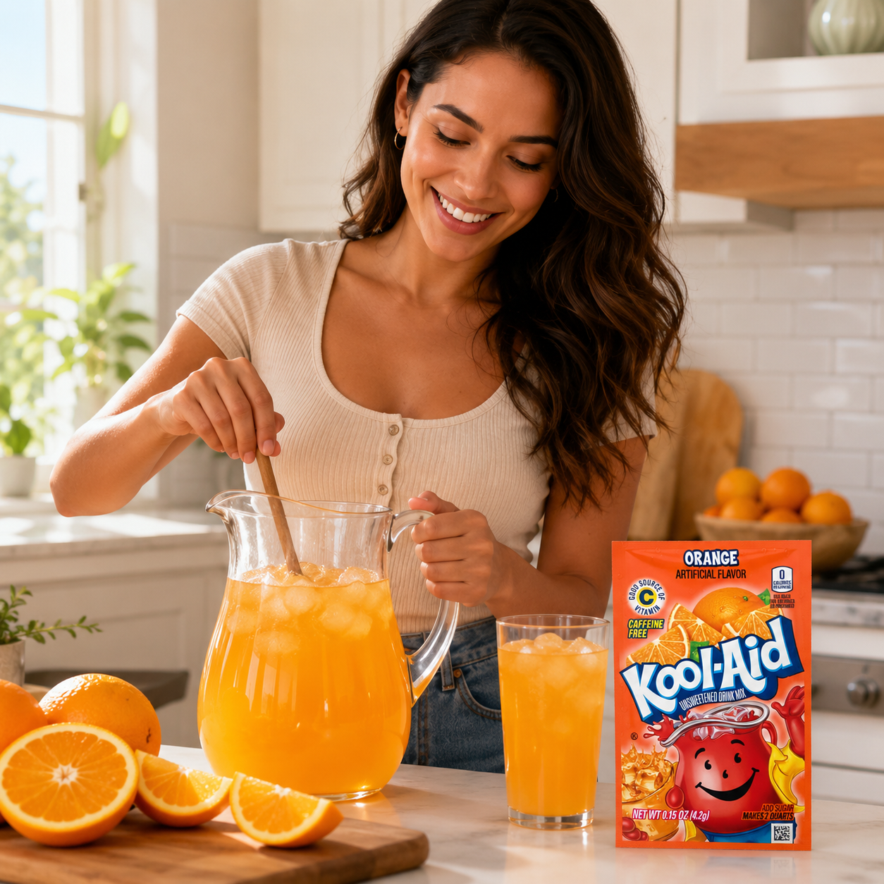 Kool-Aid Unsweetened Soft Drink Mix Orange 48 CT 15OZ