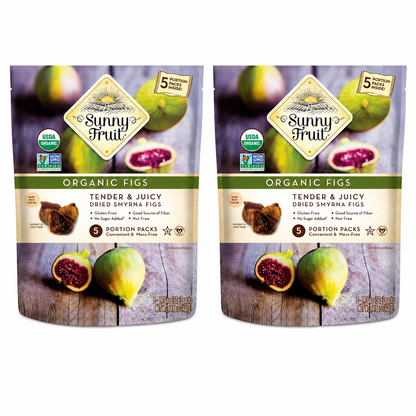 Turkish Dried Figs Sunny Fruit 5 Portion Packs per Bag 1.76oz