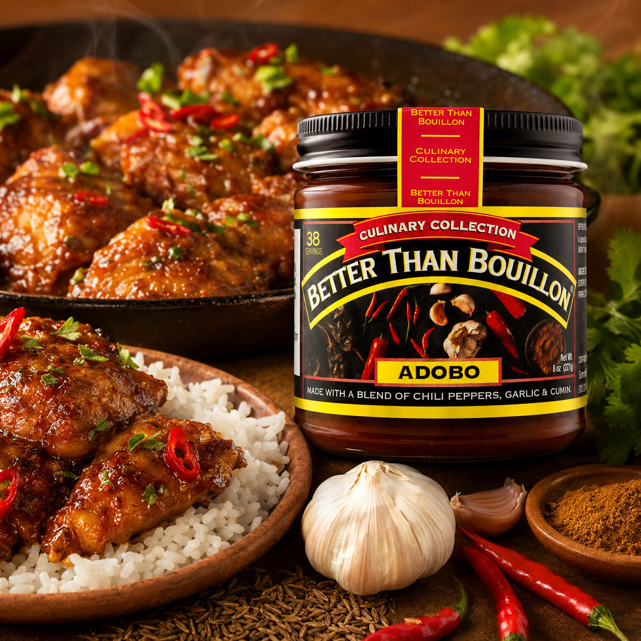 Better Than Bouillon Culinary Collection Base Adobo Base Contains Per Jar 38 Servings
