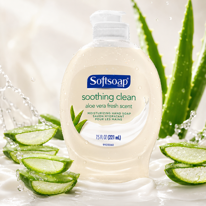 Softsoap Aloe Vera Fresh Liquid Hand Soap with Flip Top Cap Soothing 7.5 Fl. Oz
