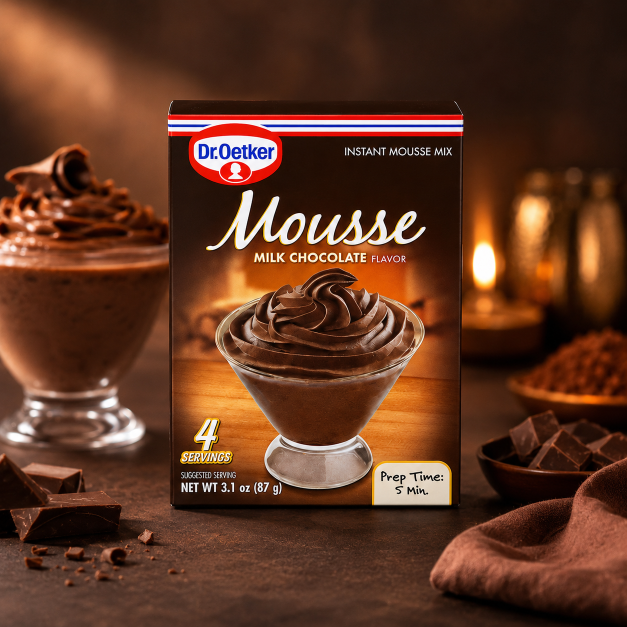 Dr. Oetker Milk Chocolate Mousse 3.1 oz