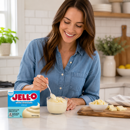 Jell-O Instant White Chocolate Sugar-Free Fat Free Pudding & Pie Filling Mix Boxes 1 oz
