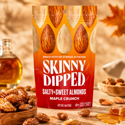 Skinny Dipped Almonds Maple Crunch Almonds 4 Ounce