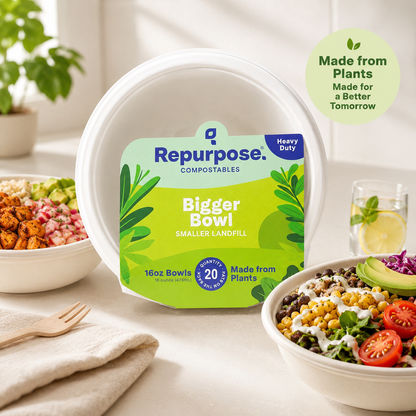 Repurpose Compostable Bowls 20 Count 20 CT 16oz